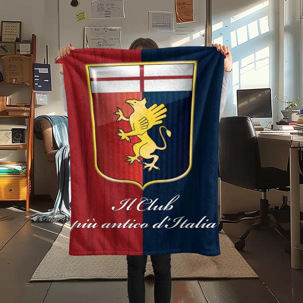 Genoa CFC Print Flannel Blanket, High quality Comfortable for All Seasons, Home Decor, Warmth and Comfort, Perfect for Christmas Gifts28