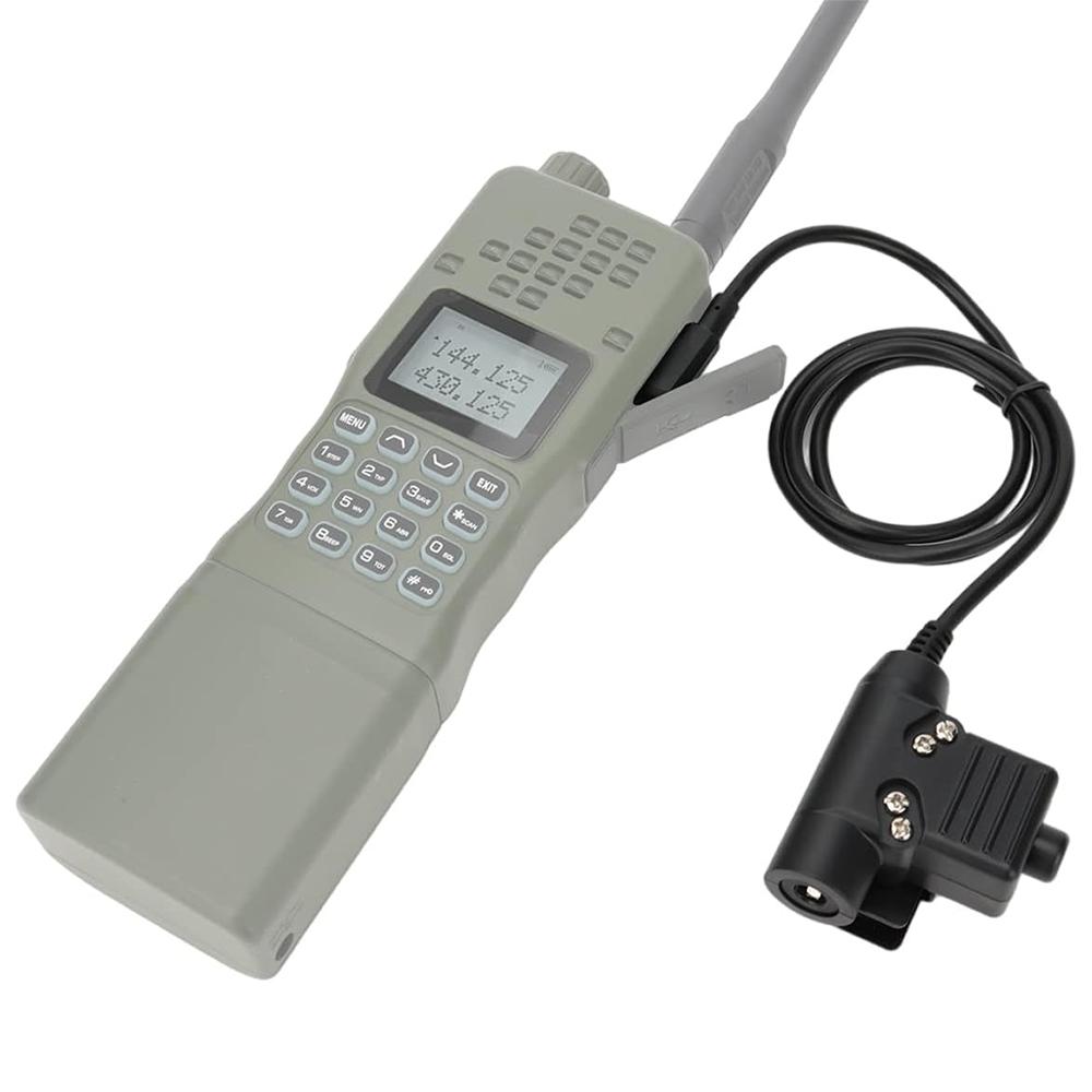 U94 PTT Military Adapter Mobile 2 Pin 7.0mm Plug Push To Talk for Kenwood/Baofeng Radio