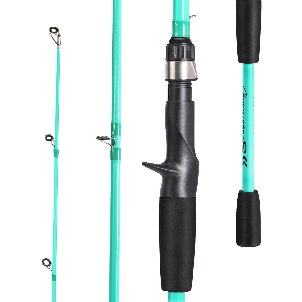 Fiskestang 1,8/2,1m Karbonfiberstang Ultralett Spinn-/kastekraft M Stang Reisefiskestang Fiskeutstyr