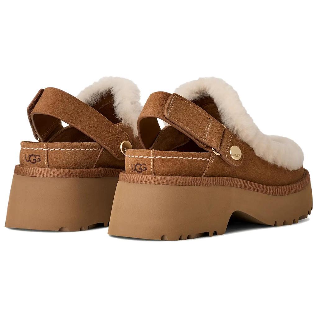 UGG Esmee Clog Comfortable Fashion Casual Shoes 5cm Women Clogs Brown 1173331-CHE