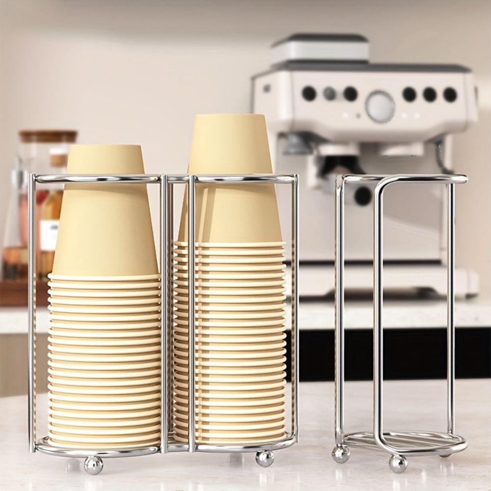 Multifunctional Paper Cup Holder Rust-Proof Cup Storage Rack Disposables Cups Picker Office