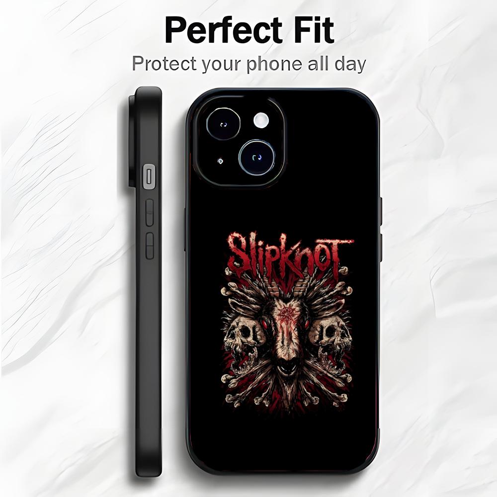 Heavy Metal Band S-Slipknot Telefoonhoesje Telefoonhoesje Zachte Verpakking Lichtgewicht Voor iPhone17 16 15 14 13ProMax