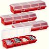 1 or 2-Pack Multi-Section Storage Box, Durable Plastic Organizer Case for Screws Small Parts & Jewelry, Hardware Sorters