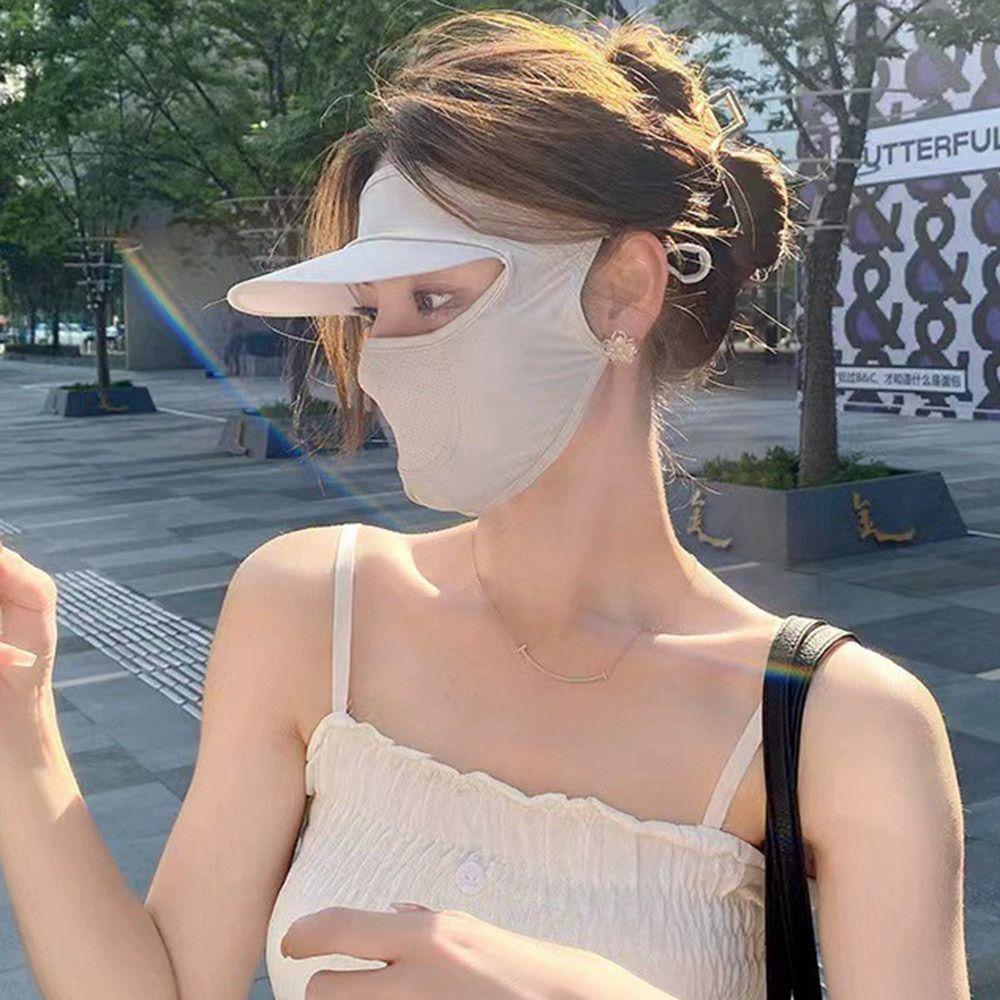 Sciarpa anti-UV integrale per il collo, mascherina parasole UPF50+, nuova mascherina di protezione solare estiva