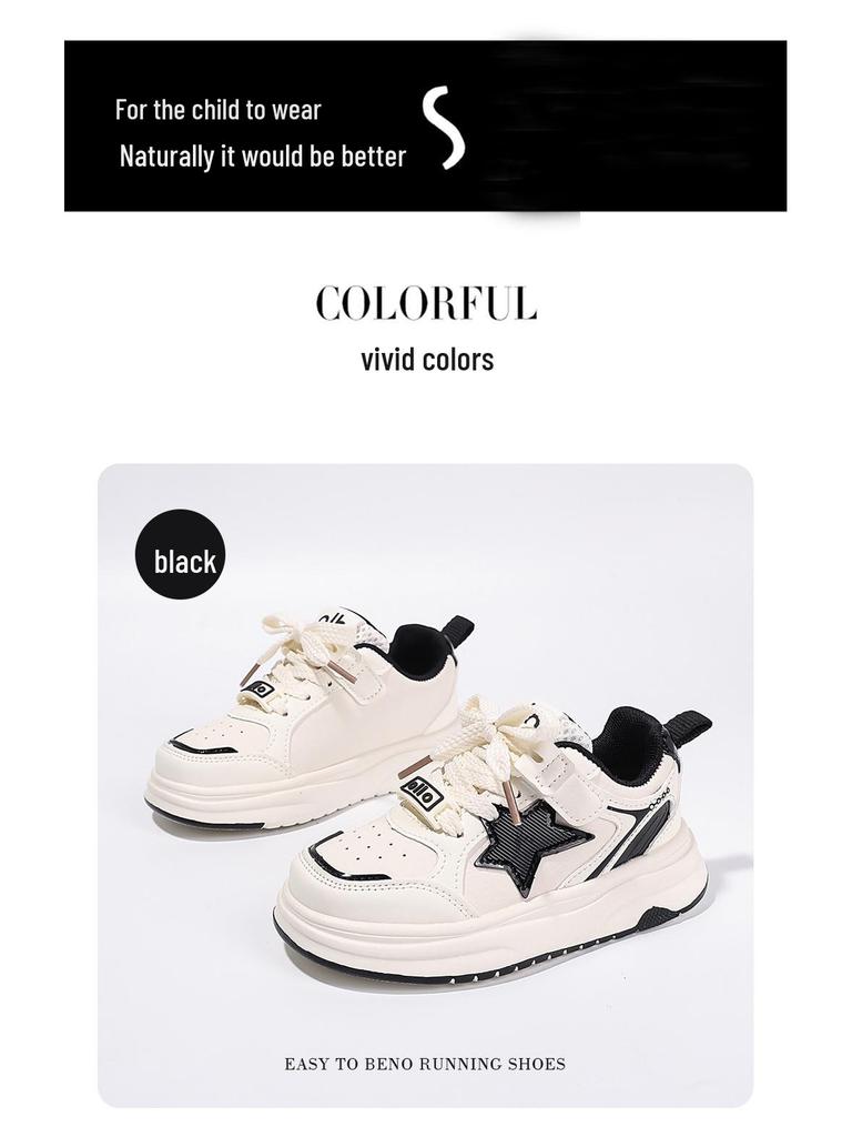 Scarpe Sportive da Skate per Bambini 2026 - Nuova Collezione Primavera/Autunno, Bianche Casual con Suola Morbida per Ragazzi e Ragazze