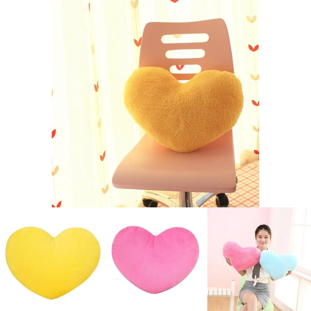 Soft And Cuddly Heart-shaped Plush Pillow For Teens And Adults