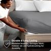 Waterproof Fitted Bedsheet Solid Color Mattress Protector Cover Elastic Bed Sheet Bedroom Bed Protector Cover (No Pillowcase)
