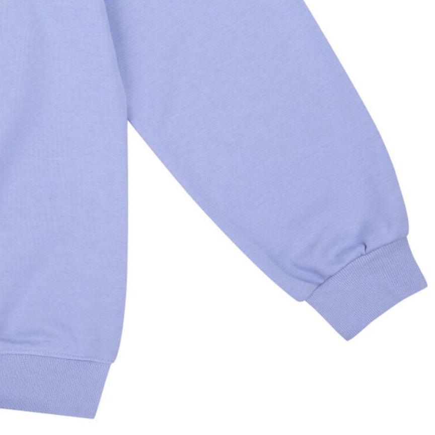 MLB Los Angeles Dodgers Long Sleeve Loose Fit Logo Print Crewneck Sweatshirt Unisex sweatshirt Blue Purple 31MT04941-07V