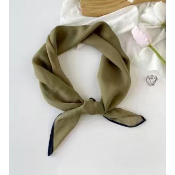 Solid Color Square Scarf Women's Scarf Versatile Decorative Scarf Thin Hair Scarf