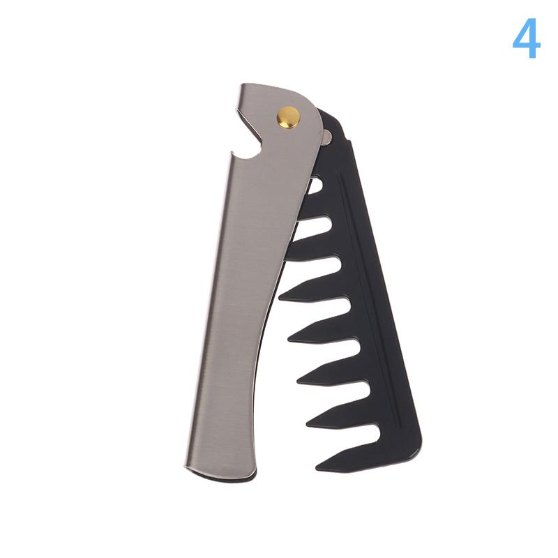 

Высококачественные карманные складные расчески с широкими зубьями, расческа для бороды, парикмахерская машинка для стрижки волос, расческа, инструмент для укладки волос в салоне