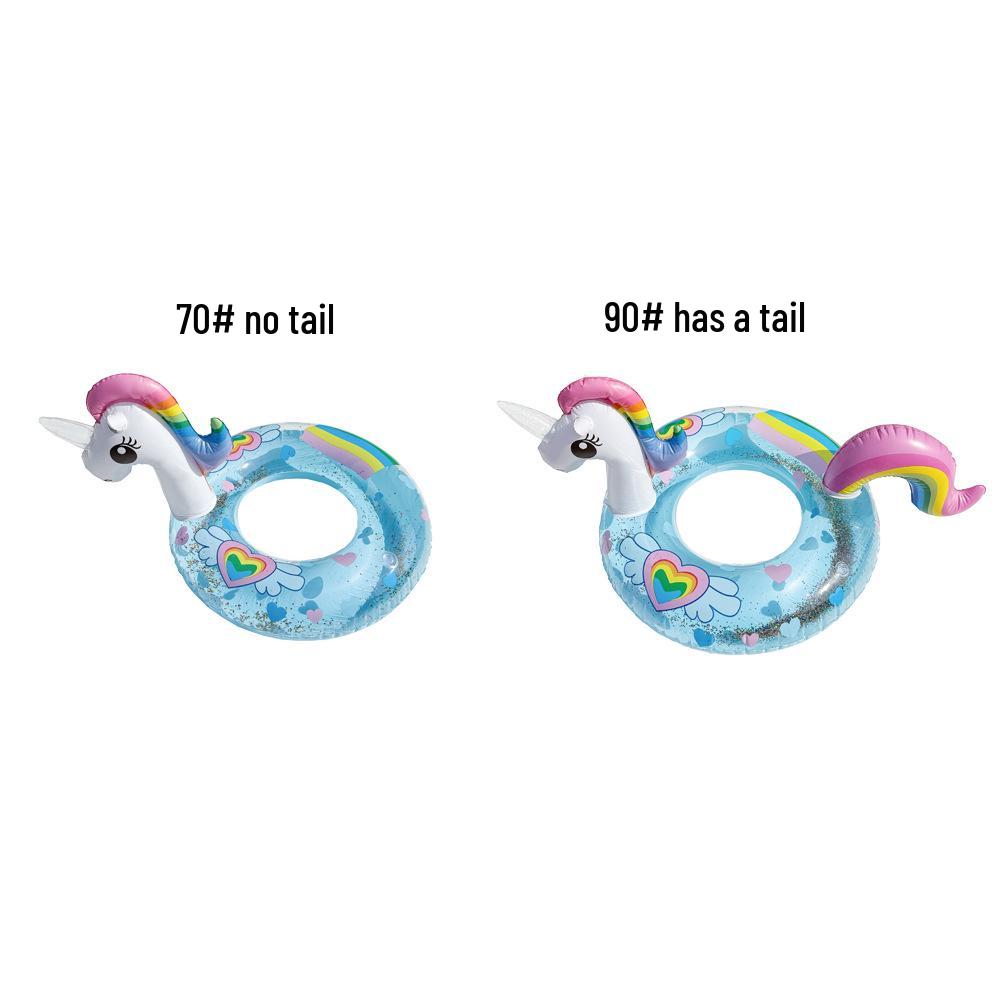 Xiaolü Thickened Mermaid Armpit Float: 110cm Adult Swim Ring with Fishtail Design