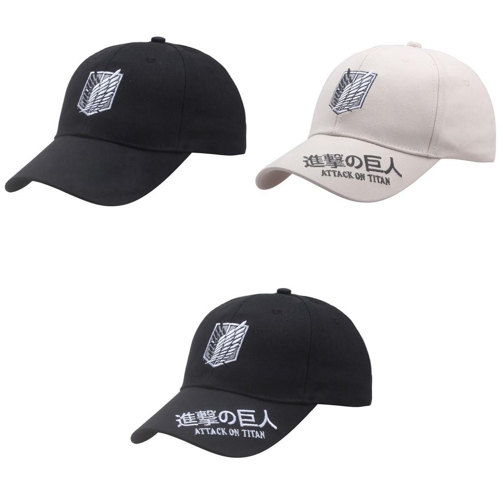 Attack On Titan Pattern Embroidered Cap Uv Protection Women Activities Outdoor