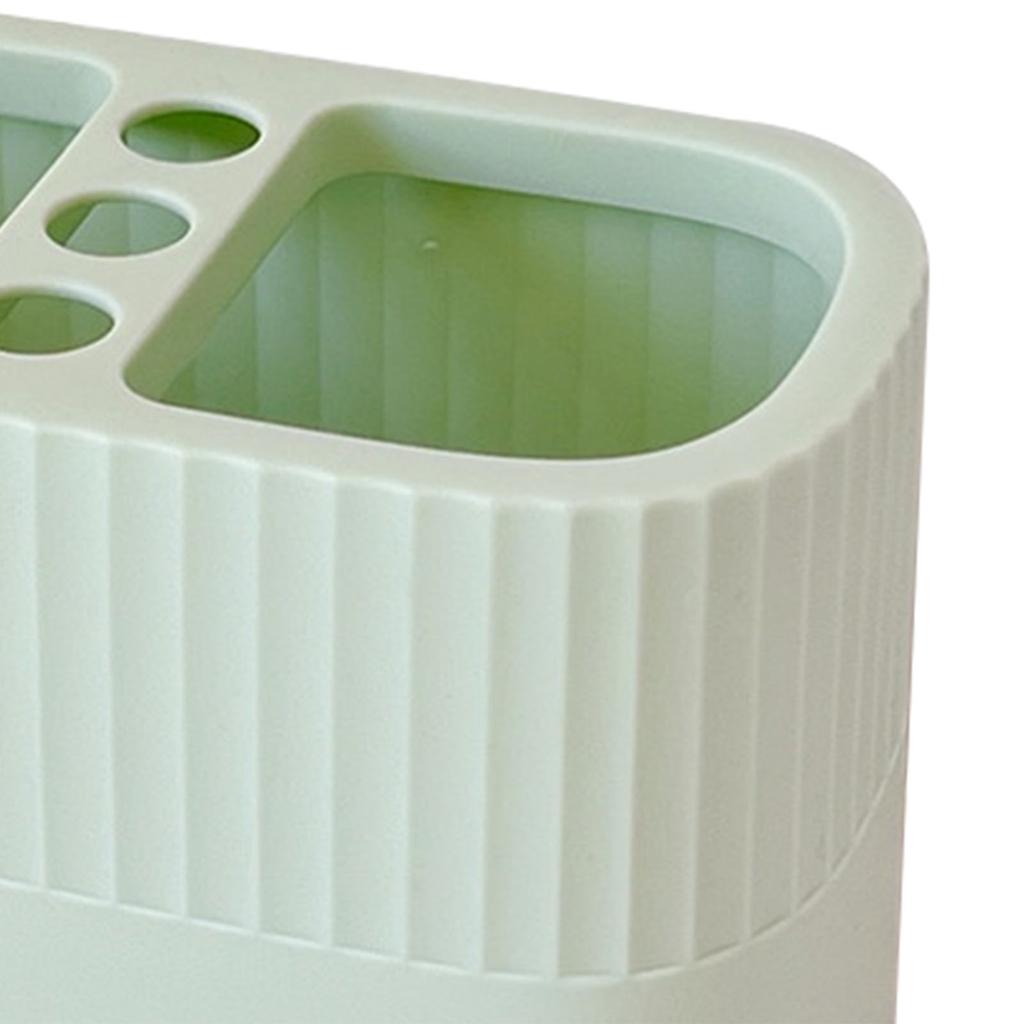 Pen Holder Large Capacity 2 Compartments Cute Cartoon Pattern Sturdy Pencil Organizer Cup for