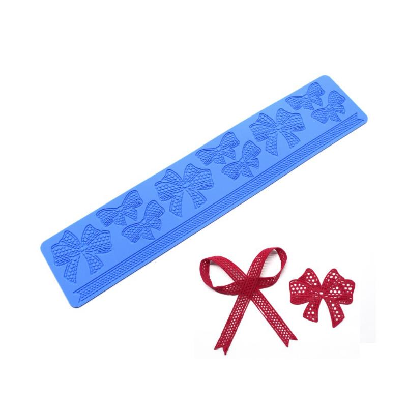 Reusable Silicone Mold for Fondant with Flower Leaf Patterns for Cake Lace Mat DIY Craft Decoration Tool