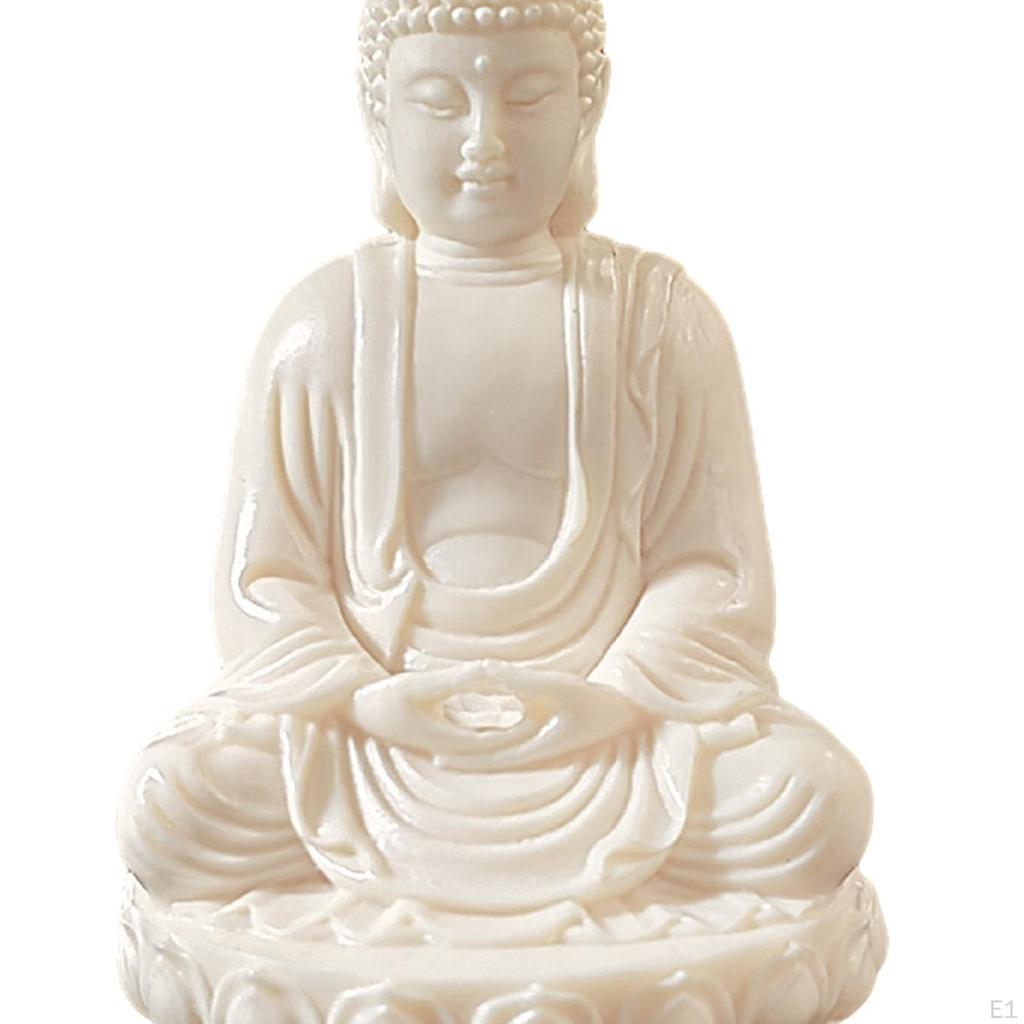 Posąg Siakjamuniego Figurka Bodhisattwy Miniatura na Biurko Rzeźba Feng Shui Ornament Siakjamuniego dla