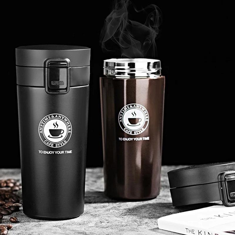 380ml termohrnek na kávu 304 termoska z nerezové oceli Vakuová láhev s izolovaným hrnkem termoláhev na venkovní cestování