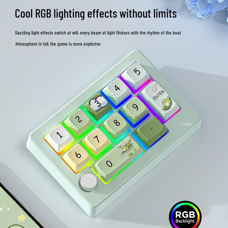MKESPN SXS-W908 Tri-Mode RGB Hot-Swappable Mechanical Gaming Keyboard