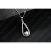 925 Sterling Silver Shiny Crystal Water Drop Pearl Necklace Earrings Jewelry Sets For Woman Fine Jewelry Wedding Gift Wholesale