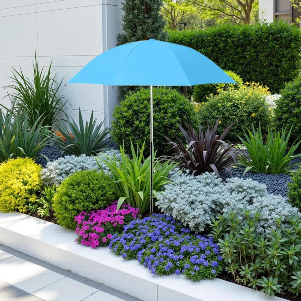 Gartenschirm für Pflanzen Gartenschirm Schatten Faltbarer Sonnenschirm für Blume Hinterhof Balkon Außen Baumschule Gemüse Poolseite