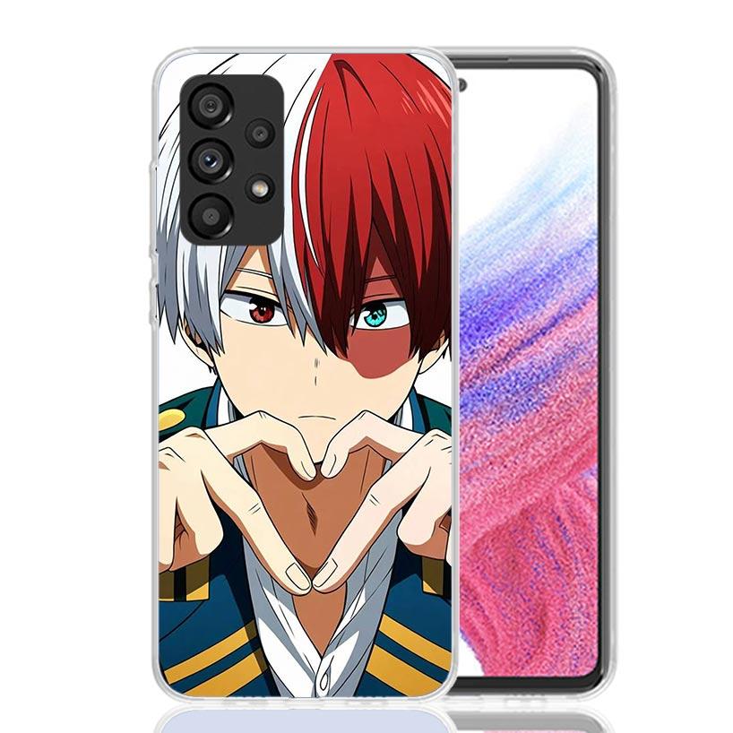 Todoroki Shoto MHA My Hero Phone Case For Samsung Galaxy A17 A16 A14 A15 A13 A57 A56 A54 A55 A53 A37 A36 A34 A35 A33 A26 A24 A25