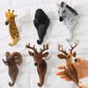 Heavy Duty Animal Head Key Hook Up 3D Hat Hanging Rack Clothes Hook Rack  Wall/Door Decor