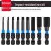 Extended S2 Air Pneumatic Screwdriver Hex Bit Set - Strong Magnetic, Super Hard, Non-slip