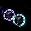 2Pcs 7Colors LED Car Cup Holder Lights For Tesla Model 3 Y X  Changing USB Luminous Coaster Water Cup Bottle Pad