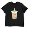 Boba Milk Tea - Derp T-Shirt Anime Figures for a Boy Fashion Shirts Shirts Graphic Tees Heavyweight T Shirts for Men