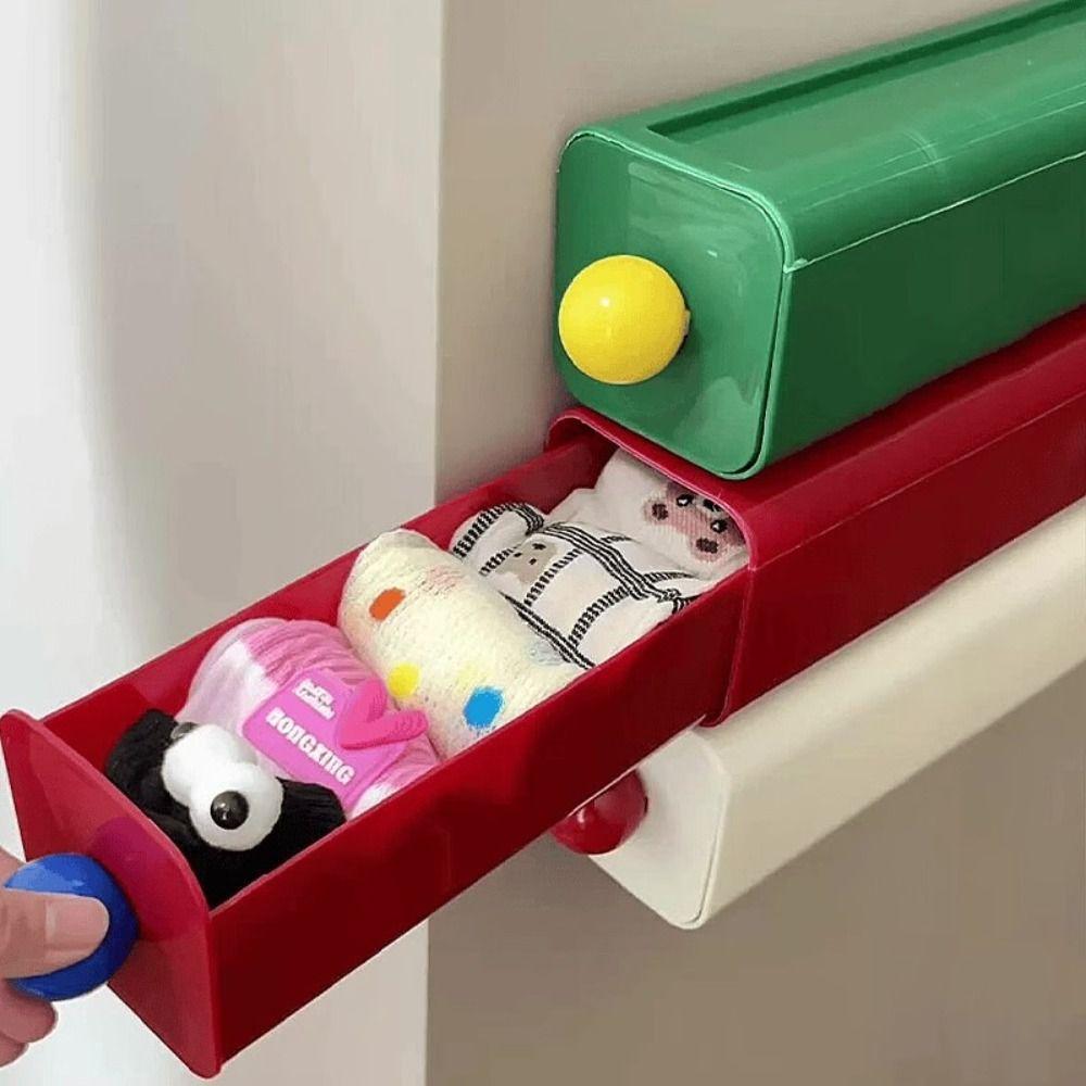 Space-saving Cosmetics Organizer Box Wall Mounted Desktop Storage Boxes Drawer