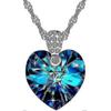 Women\'s Necklace, Blue "Heart of the Ocean" Heart Pendant