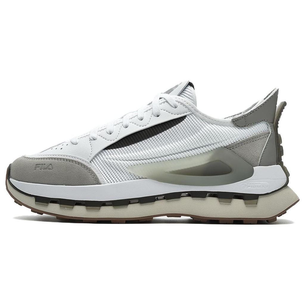 Fila KM Fabric Synthetic Leather Low-Top Casual Sneakers Women Sneakers White F12W333103FWD