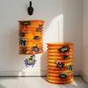 Foldable Lanterns Decor Halloween Hanging Folding Paper Lantern, Spooky Pumpkin Witch Spider Accordion Decoration Lantern for Haunted House