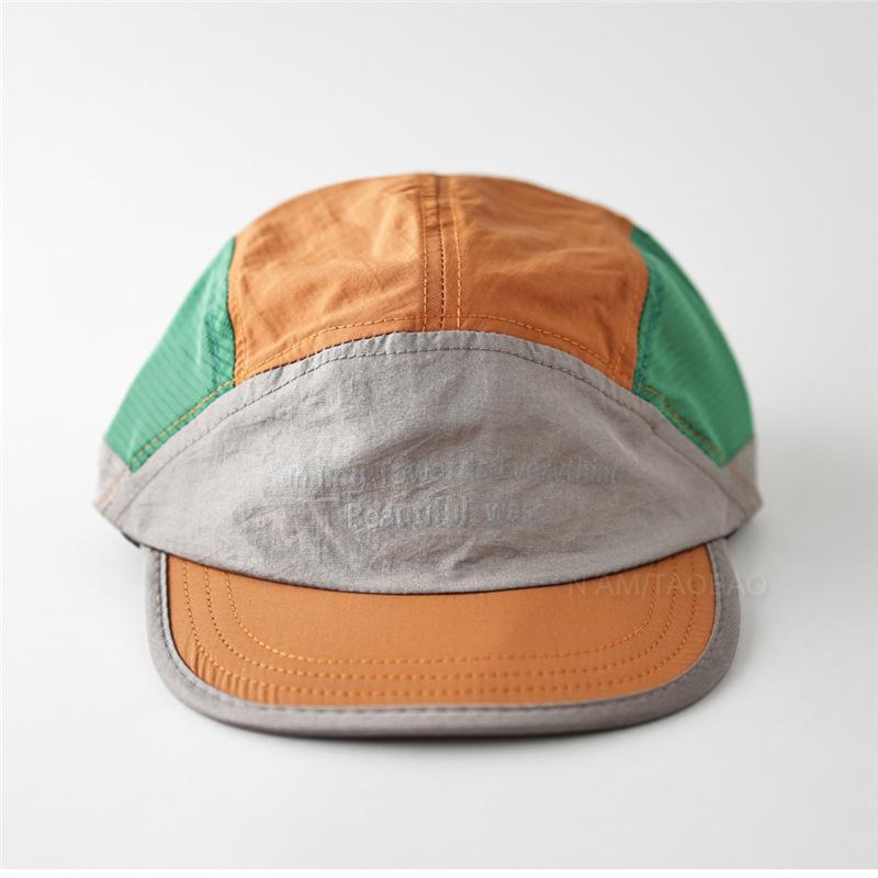 Fashion Hat summer new dopamine color matching quick-drying flat-brimmed baseball cap for men and women couples fashion trend versatile sun hat