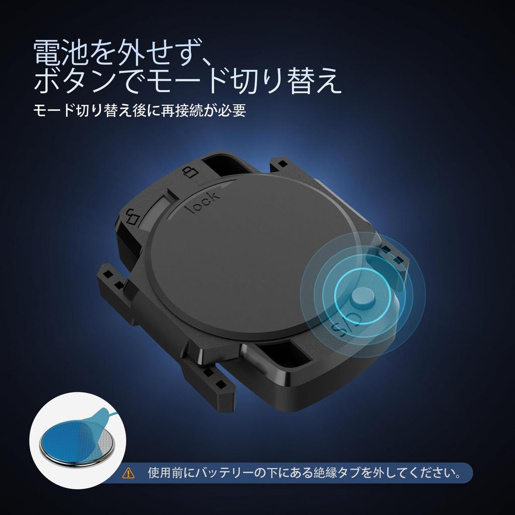 CYCLAMI C1 Fahrrad Trittfrequenz IPX6 Batterie Bluetooth Fahrradcomputer Sensor Sensor/Geschwindigkeitssensor, Kabellos, Wasserdicht, 270 Stunden Lebensdauer, Dual-Modus ANT+ 5.0