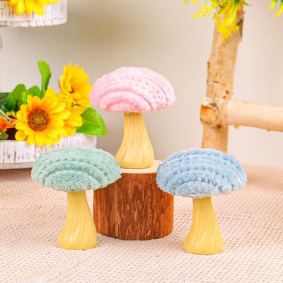 Gypsum Mushroom Window Display Desktop Decoration Home Creative Cute Plush Mushroom Shaped Festival Atmosphere Decoration Props