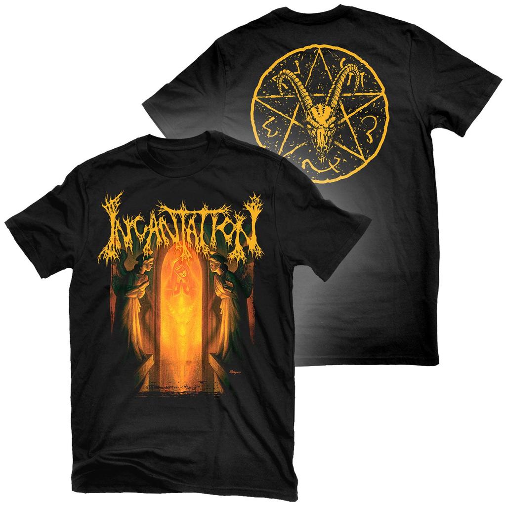 Incantation Onward To Golgotha Band Graphic Tee  Cotton Round Neck Casual Unisex Tshirt Summer Top