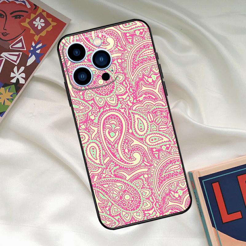 Paisley Pattern Phone Case For iPhone 16 15 14 13 12 11 17 Pro Max 15 16 Plus 12 Mini 16e 17 Air Funda Cover