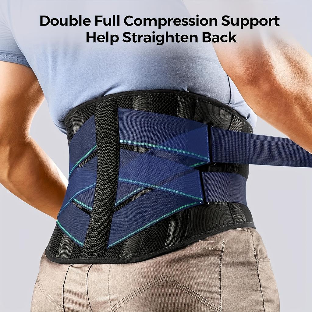 Back Brace For Lower Back Pain Relief, Breathable Waist Brace Adjustable Lumbar Support For Herniated Disc, Sciatica, Scoliosis