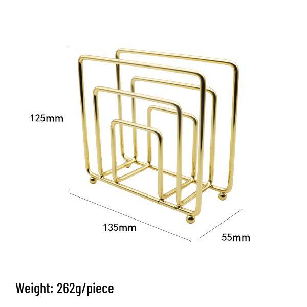 Nordic Iron Tissue Holder: Vertical Napkin Rack for Kitchen or Dining Table