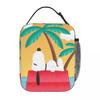 Snoopys Woodstock Doghouse Insulated Lunch Bags Portable Reusable Thermal Bag Lunch Box Tote Beach Outdoor Food Bag