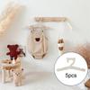 5 Pieces Children Clothes Hanger Wooden for Boys Girls Kids Present Gifts