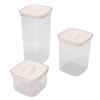 Cereal Storage Container Reusable Plastic Transparent Multipurpose Sealed Grain Can for Cereal
