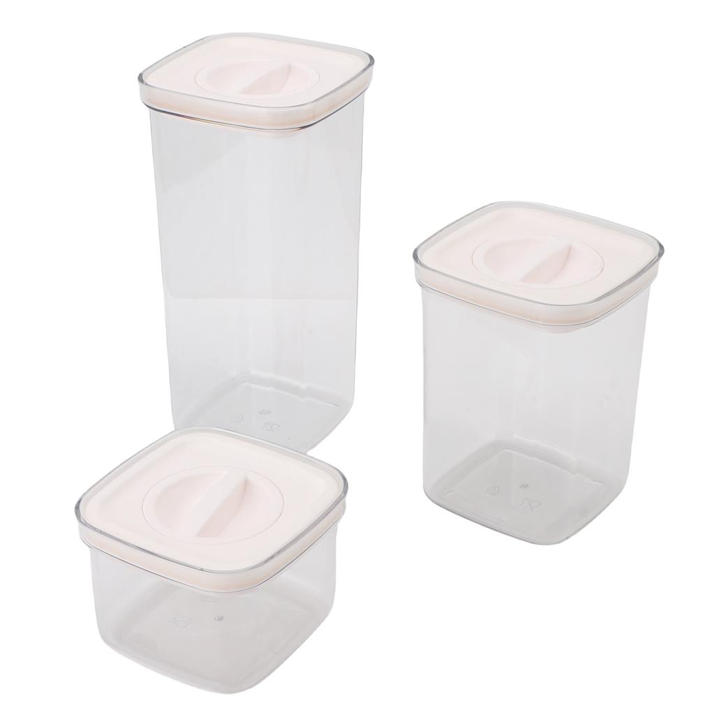 Cereal Storage Container Reusable Plastic Transparent Multipurpose Sealed Grain Can for Cereal
