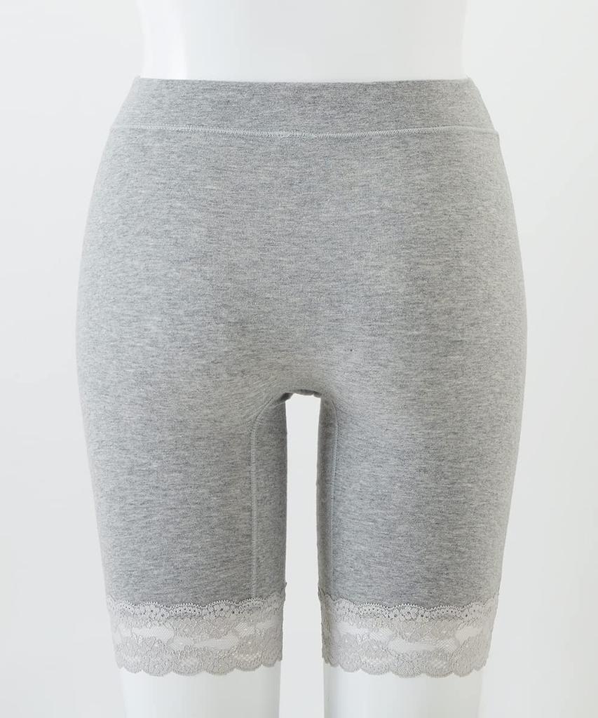 length shorts for large comfortable around the prevents cotton lace at the leg set of 10L [Nissen] 3/4 women, size, tummy, chafing, blend, stretchy,