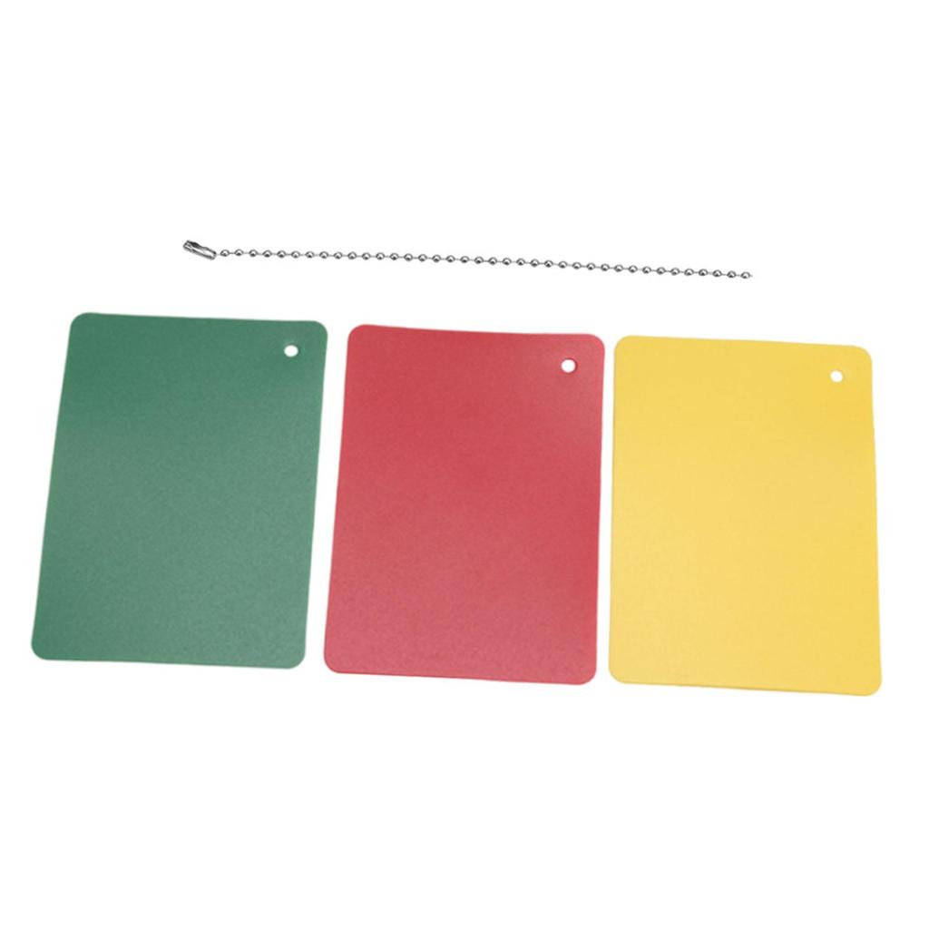 Referee Penalty Cards, Green, Yellow, PP Material, Portable, Flexible, Versatile, for Entertainment,