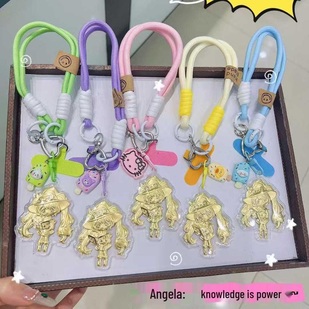 Portachiavi 999 Oro Puro Onore dei Re Daji: Ciondolo Cartone Animato Carino per Zaino, Coppia o Accessorio per Migliore Amico