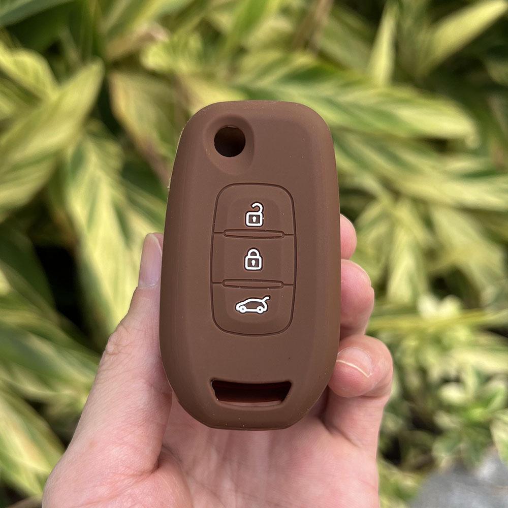 Silikon Autoschlüsselhülle Weiche Fernbedienungsabdeckung für Renault Kwid Trafic Clio Kadjar Clio 5 Captur Arkana Sandero Stepway Logan Twingo