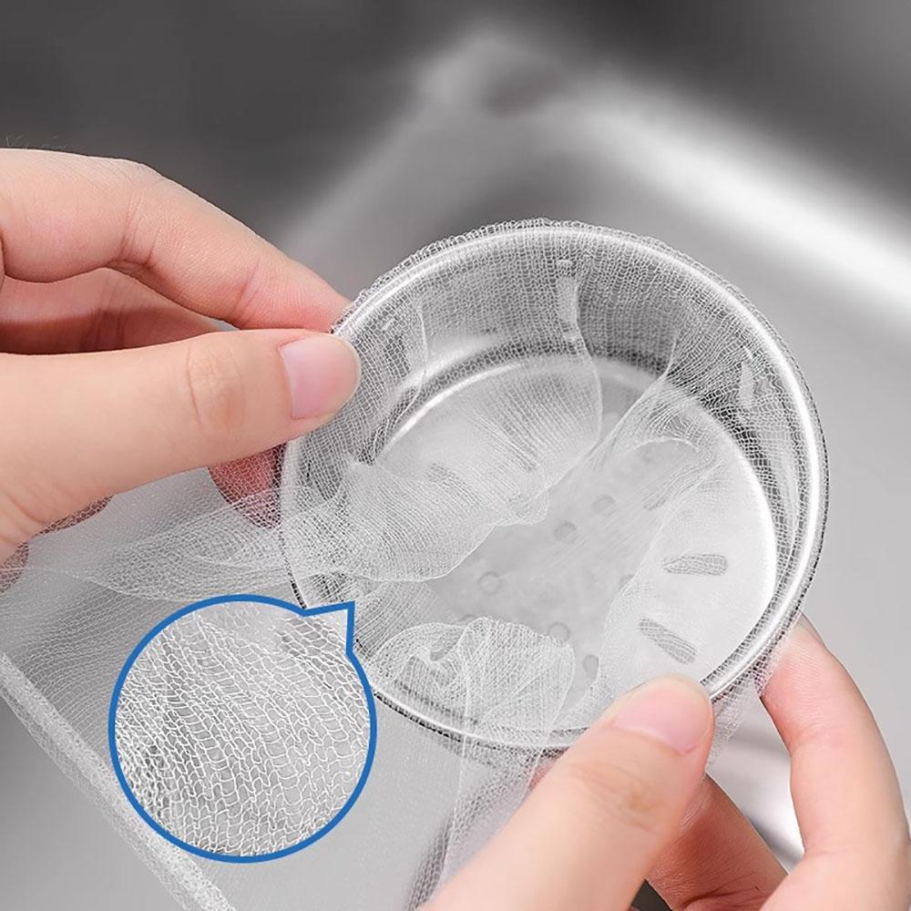 30-300Pcs Disposable Kitchen Sink Filter Sewer Drain Anti-blocking Garbage Bag Pool Leak Mesh Bag Mesh Strainer Sink Garbage Net