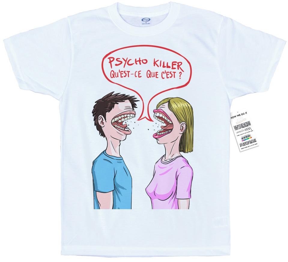 Psycho Killer Tshirt Design Talking Heads