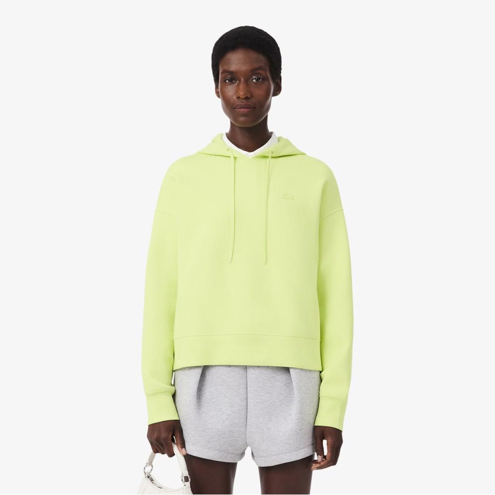 [Lacoste] Женская двусторонняя мягкая толстовка с капюшоном SF0048-56GBIC 34